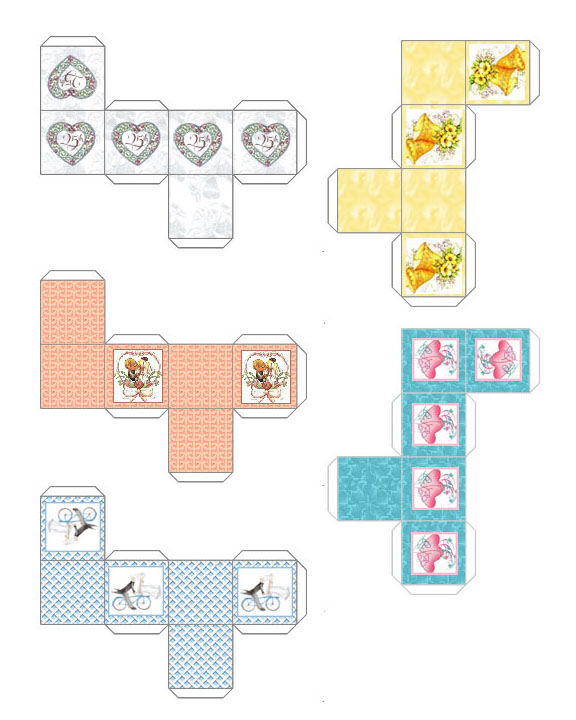 printable square boxes large wedding